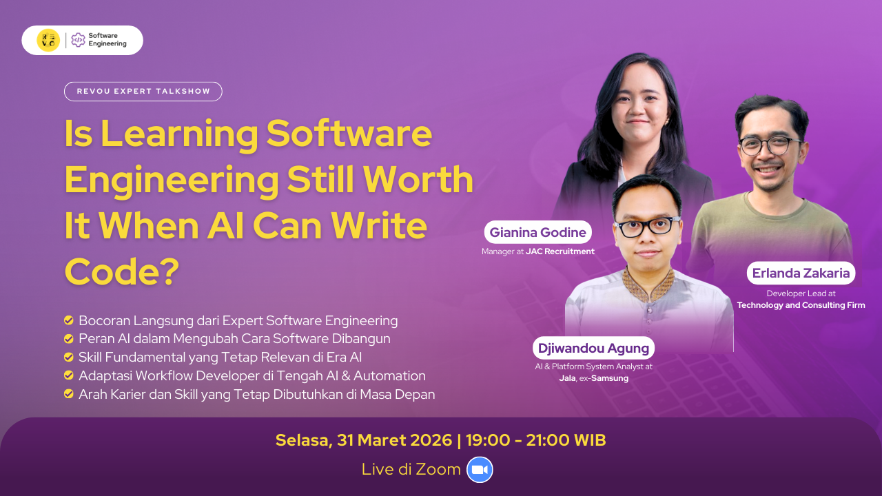Djiwandou Agung - Expert Talkshow: Is Learning Software Engineering Still Worth It When AI Can Write Code? speaker